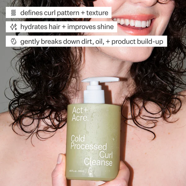 Act+Acre Cold Processed Curl Cleanse Shampoo 296ml