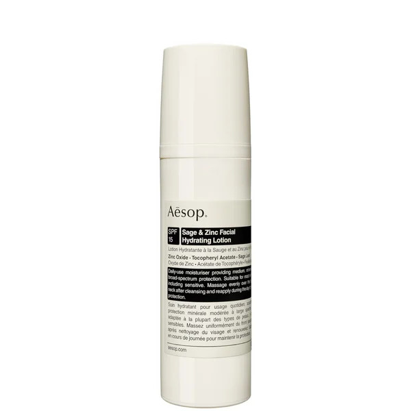 Aesop Sage And Zinc Facial Hydrating Lotion SPF15 50ml