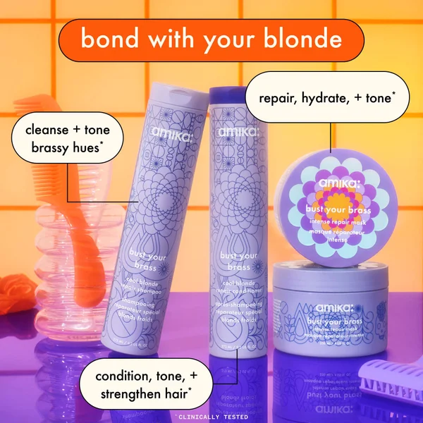 Amika Bust Your Brass Cool Blonder Intense Repair Mask 250ml