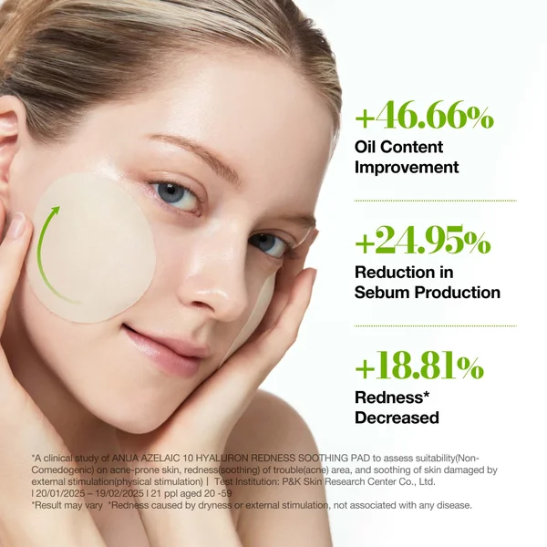 Anua Azelaic 10 Hyaluron Redness Soothing Pad 230ml