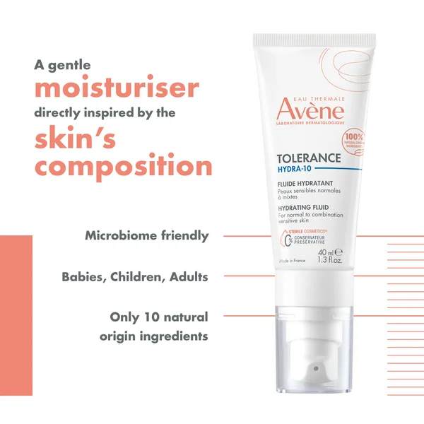 Avène Tolerance Hydra-10 Moisturising Fluid For Sensitive Skin 40ml