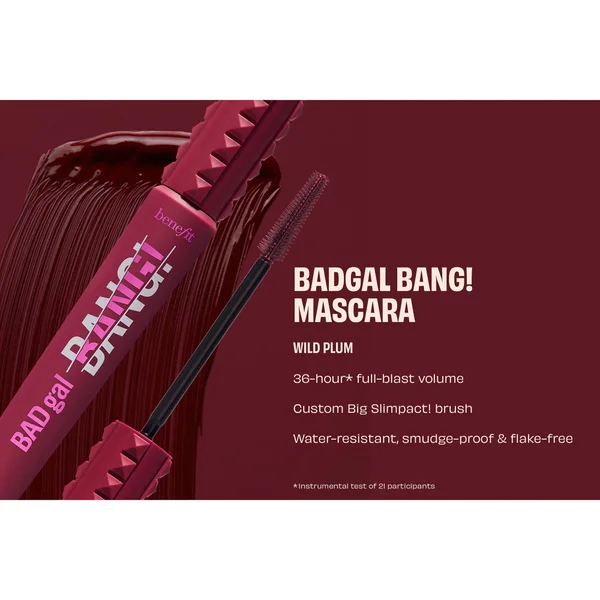 Benefit Limited Edition BADgal BANG Volumising Mascara - Wild Plum 8.5g