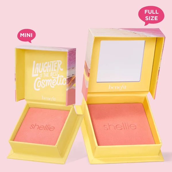Benefit Shellie Medium Pink Blush Powder Mini 2.5g