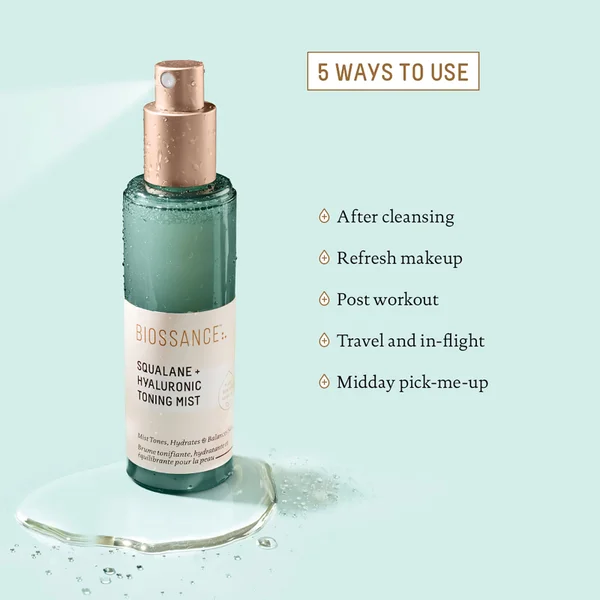 Biossance Squalane And Hyaluronic Toning Mist 75ml