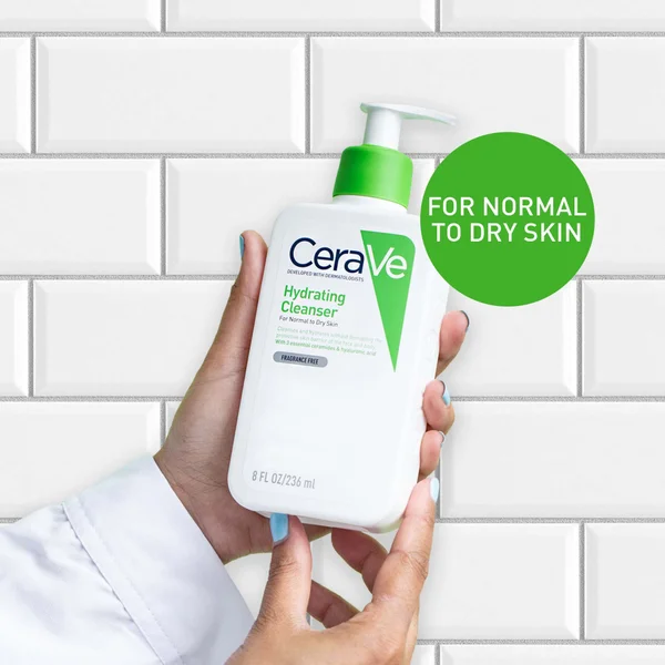CeraVe Hydrating Cleanser With Hyaluronic Acid For Normal To Dry Skin 236ml