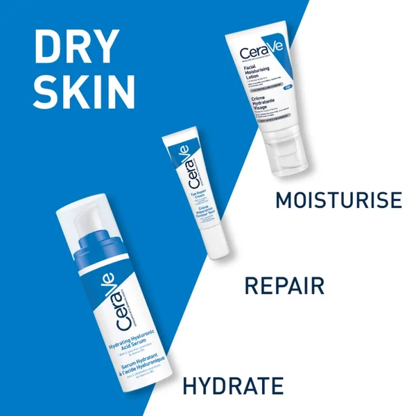 CeraVe PM Facial Moisturising Lotion With Ceramides For Normal To Dry Skin 52ml