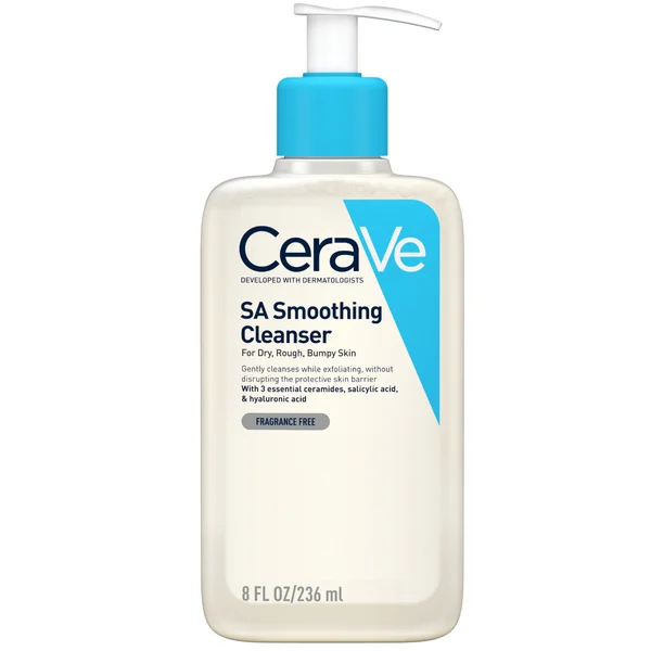CeraVe SA Smoothing Cleanser with Salicylic Acid for Dry Rough & Bumpy Skin 236ml