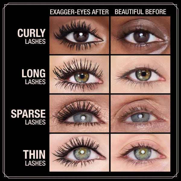 Charlotte Tilbury Travel Size Exaggereyes Volume Mascara - Black 4ml