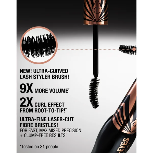 Charlotte Tilbury Travel Size Exaggereyes Volume Mascara - Black 4ml