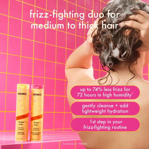 Amika Forget Frizz Anti-Frizz Shampoo 275ml