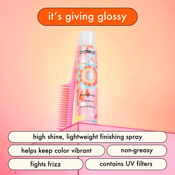 Amika Top Gloss Shine Spray 141ml