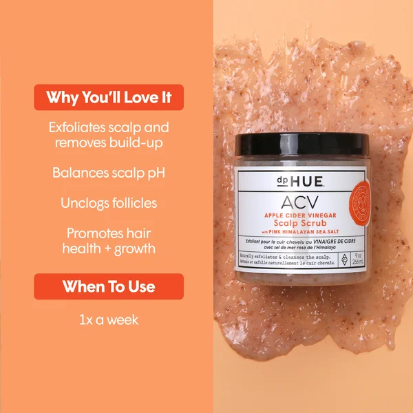 DpHUE Apple Cider Vinegar Scalp Scrub 9 Oz