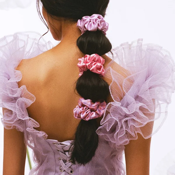 Slip Pure Silk Large Scrunchies - Belleflower