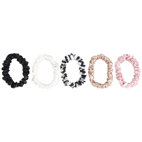 Slip Silk Midi Scrunchies - Multi (Pack Of 5)