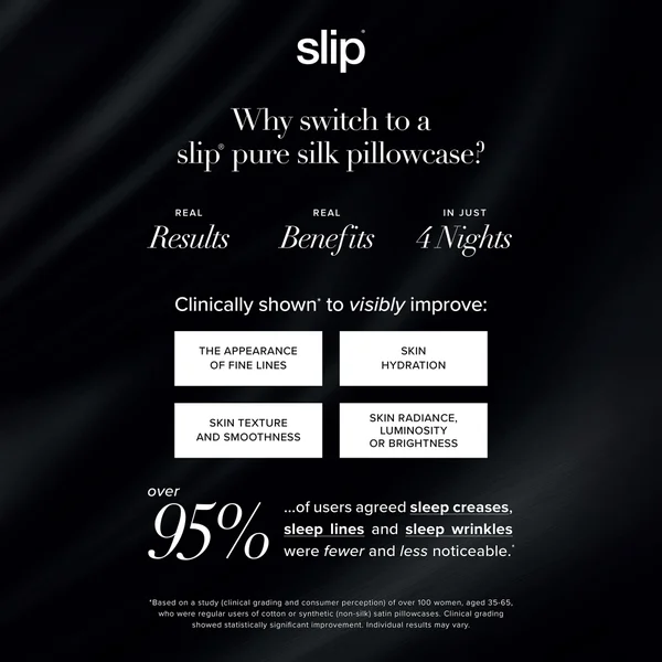 Slip Silk Pillowcase - Queen - Silver