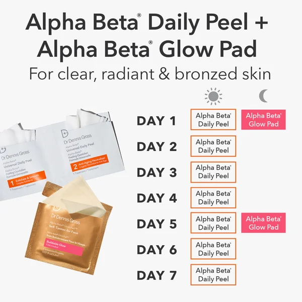 Dr Dennis Gross Skincare Alpha Beta Glow Pad Self-Tanner For Face 2.2ml