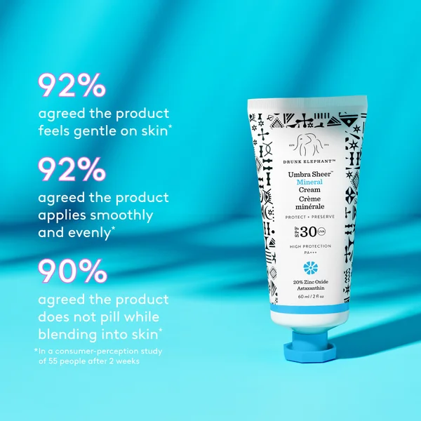 Drunk Elephant Umbra Sheer Mineral Cream SPF30 60ml