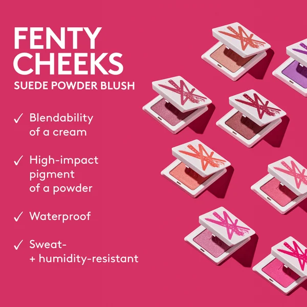 Fenty Beauty Fenty Cheeks Suede Powder Blush 4g (Various Shades)