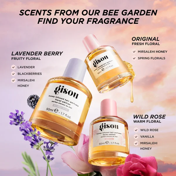 Gisou Honey Infused Hair Perfume 15ml - Wild Rose