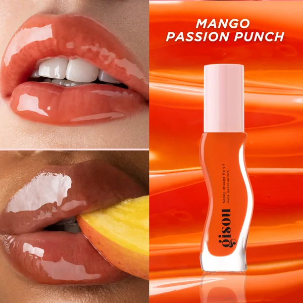 Gisou Honey Infused Lip Oil - Mango Passion Punch 8ml