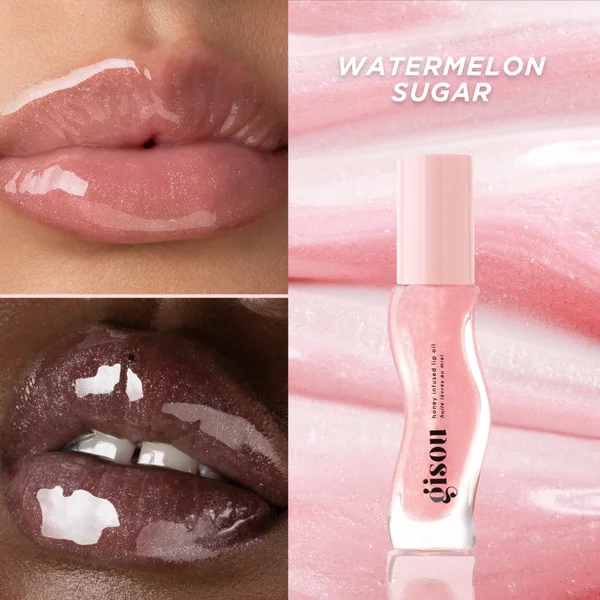 Gisou Honey Infused Lip Oil - Watermelon Sugar 8ml