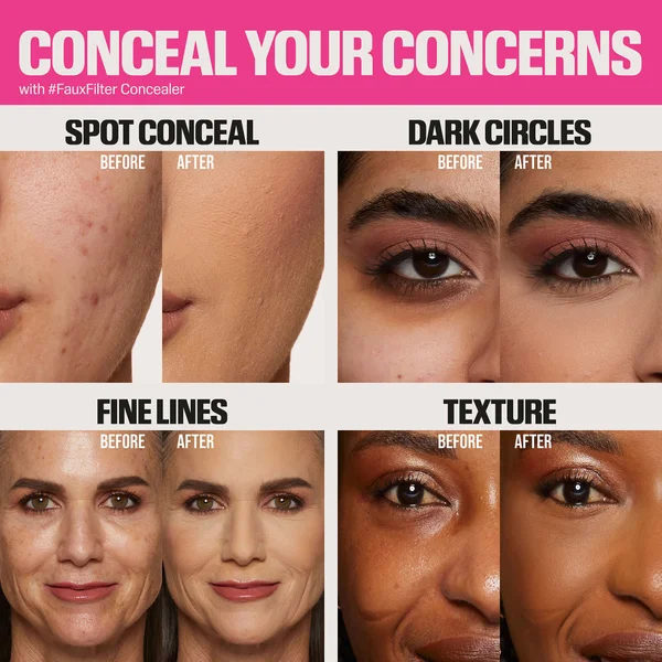 Huda Beauty #Fauxfilter Luminous Matte Liquid Concealer 9ml (Various Shades)