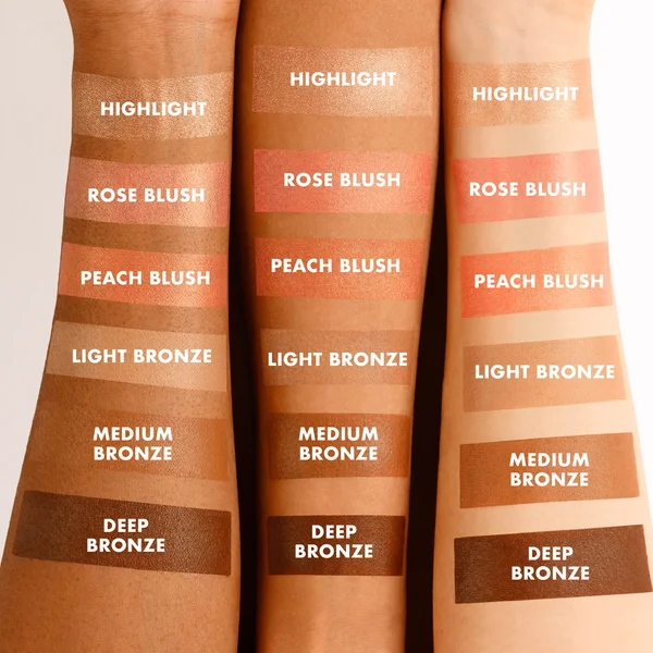 ICONIC London Multi-Use Cream Blush Bronze And Highlight Palette