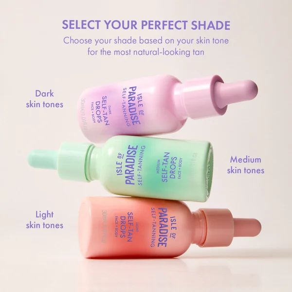 Isle Of Paradise Self Tanning Drops 2.0 Dark 30ml