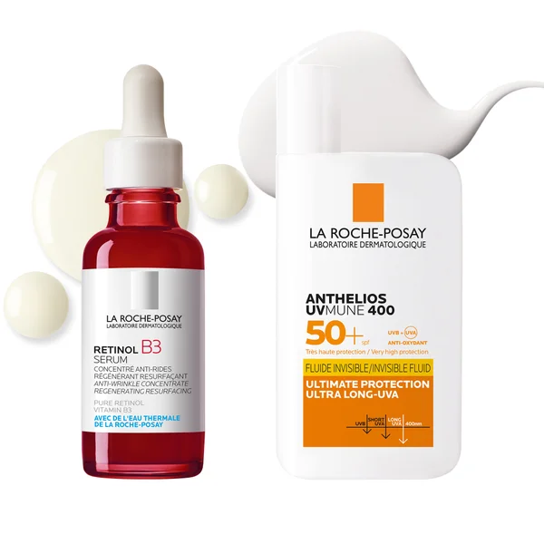 La Roche-Posay Anti-Wrinkle Correct + Protect Duo Set: Retinol Serum And SPF50+