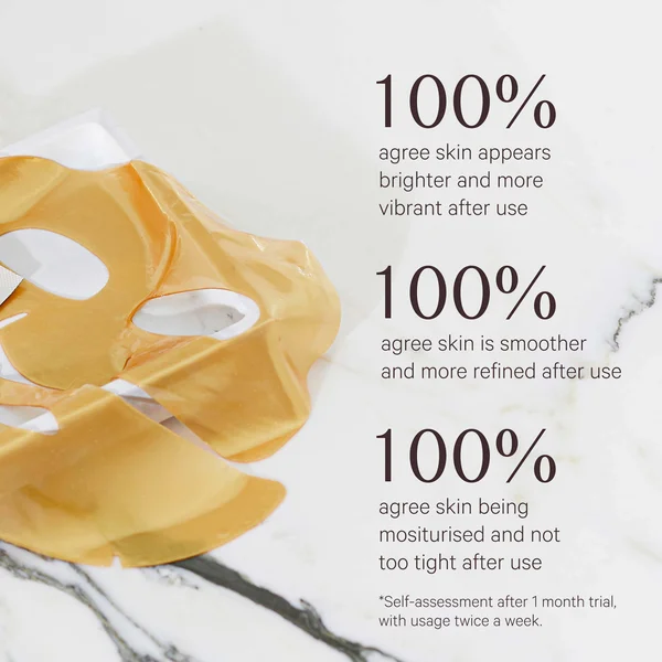 MZ Skin Hydra-Lift Golden Facial Treatment Mask (Pack Of 5)