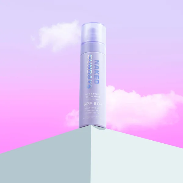 Naked Sundays SPF50+ Hydrating Glow Mist Setting Spray Sunscreen 75ml