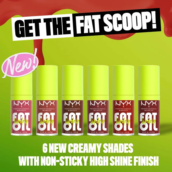 NYX Professional Makeup Fat Oil Lip Drip 12H Hydration Non-Sticky Finish Lip Gloss 4.8ml (Various Shades)