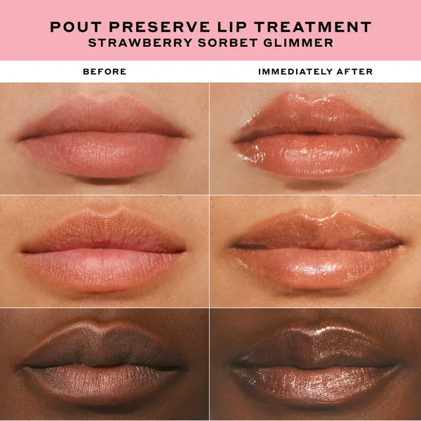 Ole Henriksen Strawberry Sorbet Glimmer Pout Preserve Lip Treatement 12ml