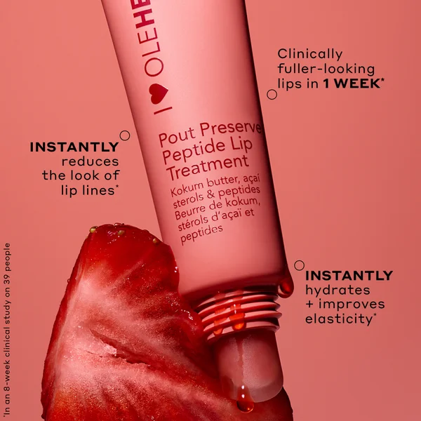 OLE HENRIKSEN Strawberry Sorbet Pout Preserve Peptide Lip Treatment 12ml