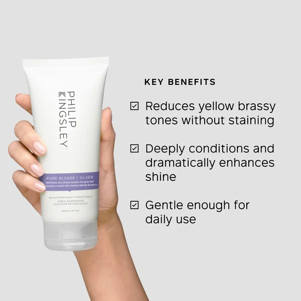 Philip Kingsley Pure Blonde/Silver Brightening Daily Conditioner 200ml