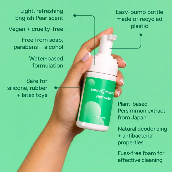 Smile Makers Vibe Wash Foaming Antibacterial Toy Cleaner 100ml