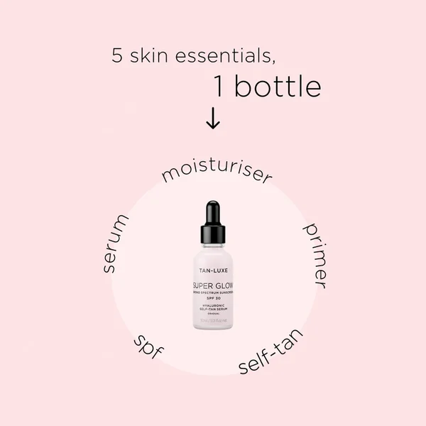 Tan-Luxe Super Glow SPF30 Hyaluronic Self-Tan Serum 30ml