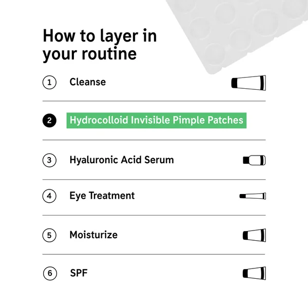 The INKEY List Hydrocolloid Invisible Pimple Patches (22 Patches)