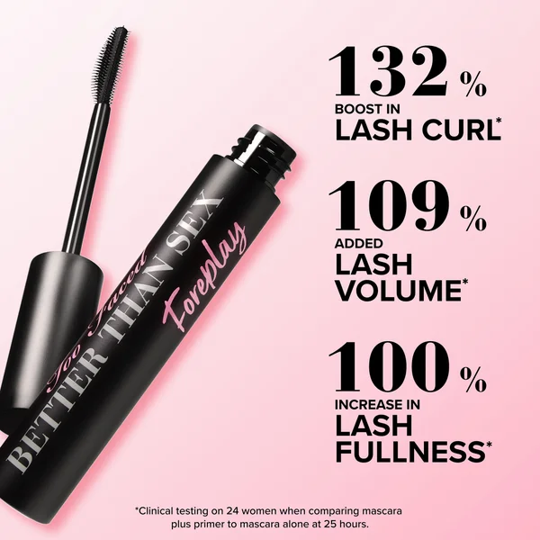 Too Faced Better Than Sex Foreplay Lash Lifting And Thickening Mascara Primer Travel Size 4ml