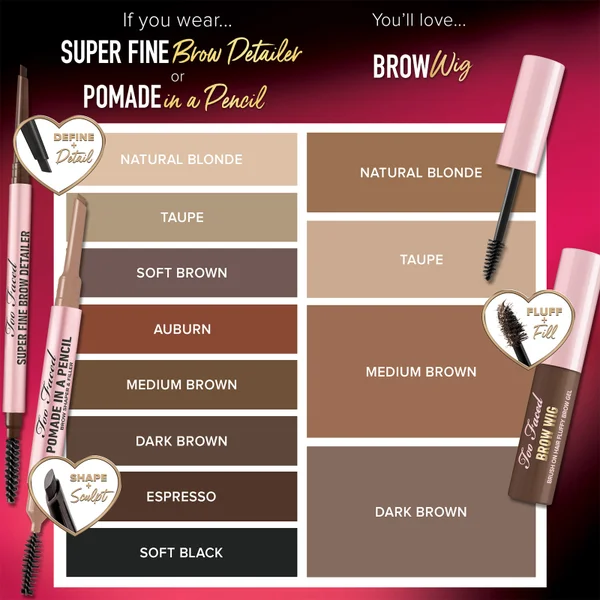 Too Faced Brow Pomade In A Pencil 0.19g (Various Shades)