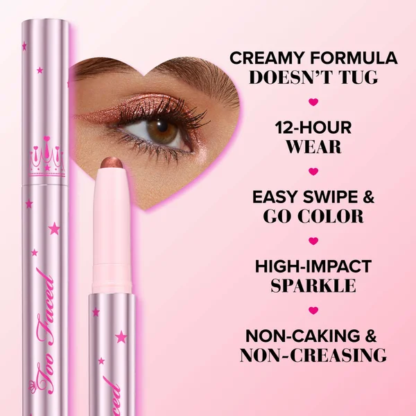 Too Faced Quickie Queen Cream Eyeshadow Stick 1.5g/.05OZ (Various Shades)