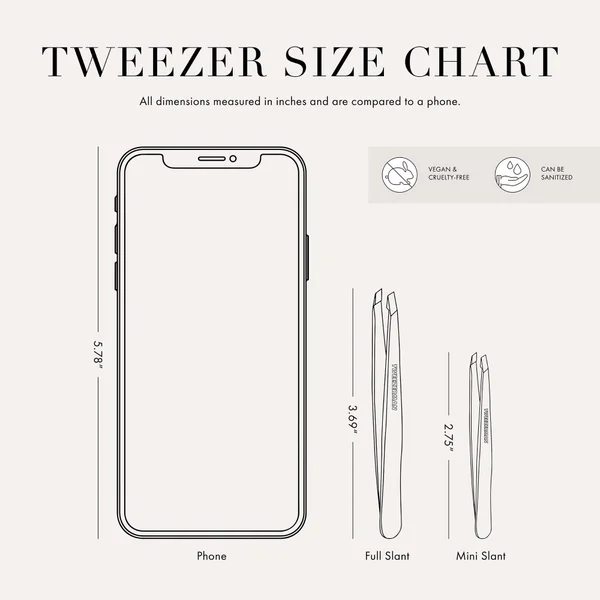 Tweezerman Slant Tweezer 1231-R - Stainless Steel