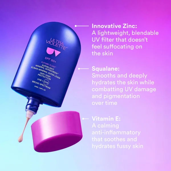 Ultra Violette Future Fluid SPF 50+ Superlight Mineral SKINSCREEN 50ml
