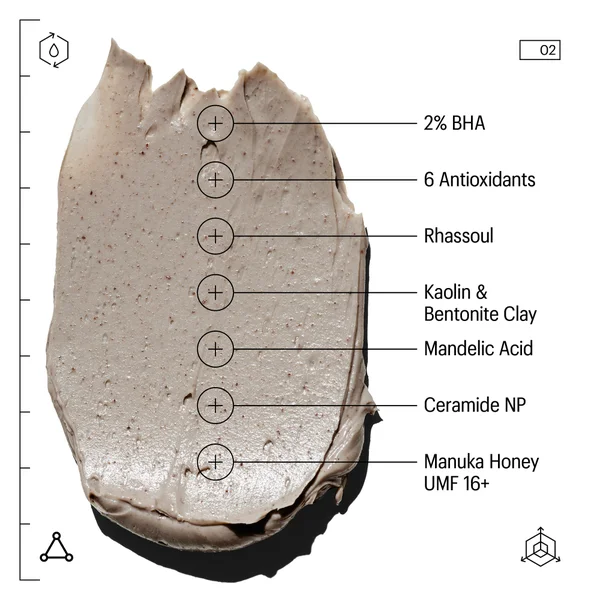 Allies Of Skin Rhassoul & BHA Antioxidants Purifying Mask 50ml