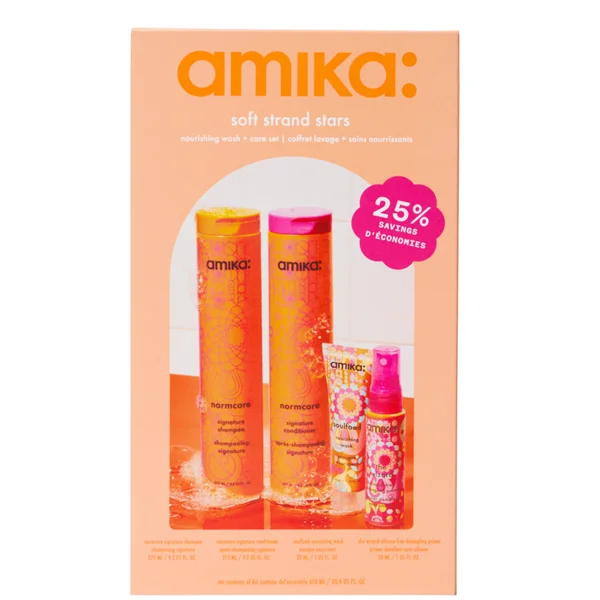 Amika Soft Strands Stars Nourishing Wash + Care Set