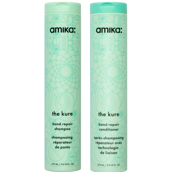 amika The Kure Strength Repair Shampoo and Conditioner Bundle
