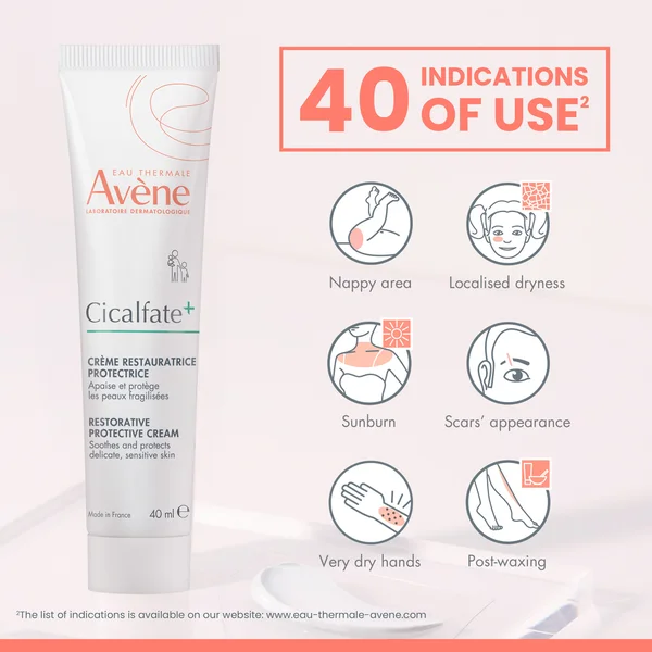 Avène Cicalfate+ Restorative Protective Cream For Very Sensitive Skin 40ml