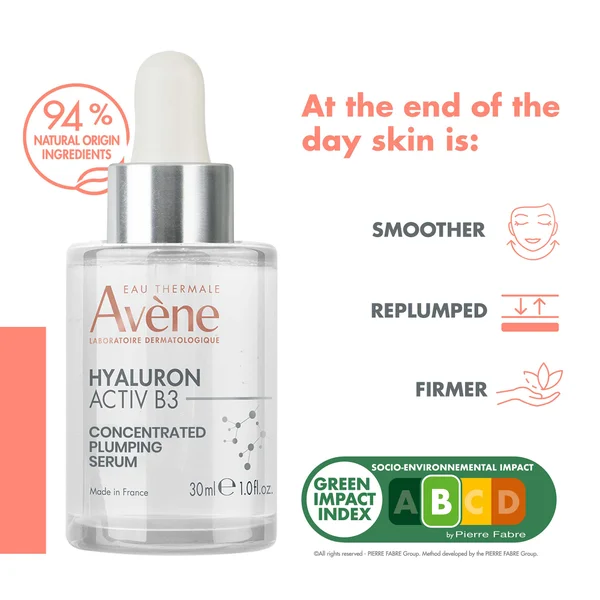 Avène Hyaluron Activ B3 Concentrated Plumping Serum For Ageing Skin 30ml