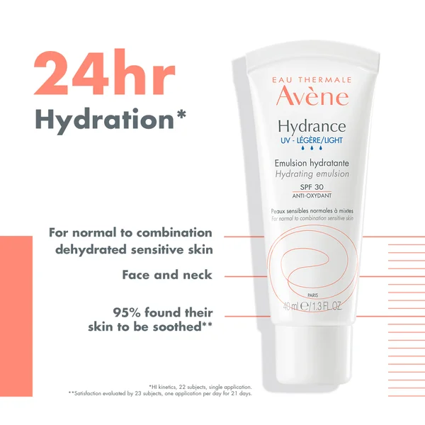 Avène Hydrance Light Hydrating Emulsion SPF30 For Dehydrated Skin 40ml