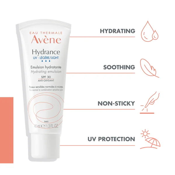 Avène Hydrance Light Hydrating Emulsion SPF30 For Dehydrated Skin 40ml